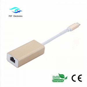 USB Type C til HDMI-konverteringskabelkonverter til han ABS Shell-understøttelse 4K 60Hz-kode: FEF-USBIC-015